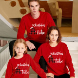 Family Matching Christmas Tops Exclusive Design Christmas with Tube Family Christmas Sweatshirt