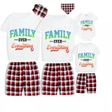 Family Matching Pajamas Exclusive Design Family Over Everthing White Short Pajamas Set