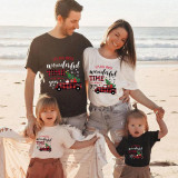 Family Matching Christmas Tops Exclusive Design It's The Most Wonderful Time of The Year Family Christmas T-shirt