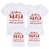Family Matching Christmas Tops Exclusive Design Christmas with My Gnomies Family Christmas T-shirt