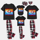 Family Matching Pajamas Exclusive Design I Believe I Can Fly Black Pajamas Set