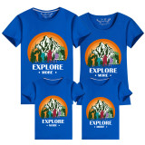 Family Matching Clothing Top Parent-kids Explore More Mountains Family T-shirts