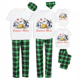 Family Matching Pajamas Exclusive Design Explore More Camping Green Plaid Pants Pajamas Set