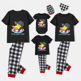 Family Matching Pajamas Exclusive Design It's Lazy Day Black Pajamas Set