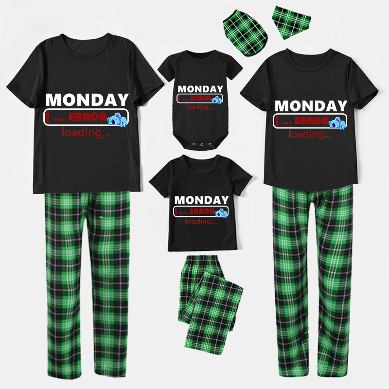 Family Matching Pajamas Exclusive Design Monday Error Loading Black Pajamas Set