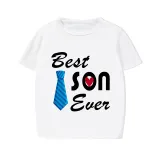 Family Matching Pajamas Exclusive Design Best One Ever White Short Long Pajamas Set