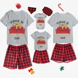 Family Matching Pajamas Exclusive Design Today Is Laying On The Couch Day White Short Pajamas Set