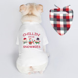 Christmas Design Chillin Snowimes Christmas Dog Cloth with Scarf