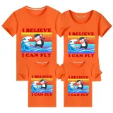 Family Matching Clothing Top Parent-kids I Believe I Can Fly Family T-shirts