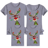 Family Matching Christmas Tops Exclusive Design Funny Hanging Ornaments Antler Family Christmas T-shirt