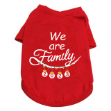 Christmas Design We are Family Christmas Dog Cloth with Scarf