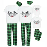 Family Matching Pajamas Exclusive Design Family Like Brarches Or A Tree We All Grow Yet Our Roots Remain As One Green Plaid Pants Pajamas Set