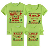 Family Matching Christmas Tops Exclusive Design Merry Christmas Reindeer Family Christmas T-shirt