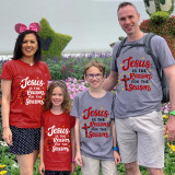 Family Matching Christmas Tops Exclusive Design Jesus Is The Reason For The Season Family Christmas T-shirt