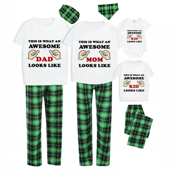Family Matching Pajamas Exclusive Design This Is What An Awesome Green Plaid Pants Pajamas Set