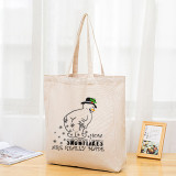 Christmas Eco Friendly Funny Snowman How Snwflake Are Really Made Handle Canvas Tote Bag