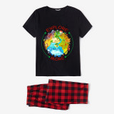 Family Matching Pajamas Exclusive Design Explore More Earth Black And Red Plaid Pants Pajamas Set