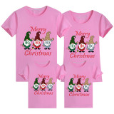 Family Matching Christmas Tops Exclusive Design HO HO HO Merry Christmas Family Christmas T-shirt