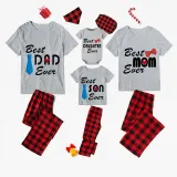 Family Matching Pajamas Exclusive Design Best One Ever Gray Short Long Pajamas Set