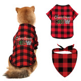 Christmas Design Christmas Crew Dog Cloth with Scarf