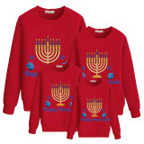 Family Matching Christmas Tops Exclusive Design Happy Hanukkah Family Christmas Sweatshirt
