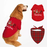 Christmas Design Love Christmas Dog Cloth with Scarf