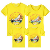 Family Matching Clothing Top Parent-kids Explore More Car Family T-shirts