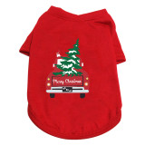 Christmas Design Truck Christmas Tree Dog Cloth with Scarf