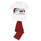 Christmas Matching Family Pajamas Santa There is Some HO'S Short Gray Pajamas Set