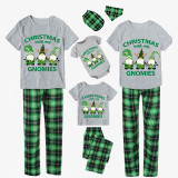 Christmas Matching Family Pajamas Christmas Gnomies Gray Short Pajamas Set