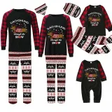 Christmas Matching Family Pajamas Dachshund Through The Snow Black Reindeer Pajamas Set