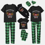 Christmas Matching Family Pajamas Dachshund Through The Snow Black Pajamas Set