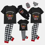 Christmas Matching Family Pajamas Dachshund Through The Snow Black Pajamas Set