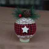 Merry Christmas 6 Pieces 8cm Pine Cones Christmas Tree Ornaments Hanging Balls Decoration