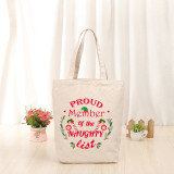 Christmas Eco Friendly Proud Member Of The Naughty List Handle Canvas Tote Bag