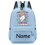 Primary School Pupil Bags Name Custom 100 Days of Magical Learning School Bags