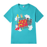 Youth Tops I Rocked 100 Days of School Guitar High School Students T-shirts