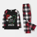 Christmas Matching Family Pajamas Luminous Glowing Cartoon Mouse Black Short Red Pajamas Set