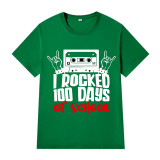 Youth Tops I Rocked 100 Days of School Voice Recorder High School Students T-shirts