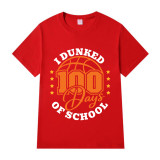 Youth Tops I Dunked 100 Days of School Basketball Sports High School Students T-shirts