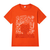 Youth Tops 100 Days of School Students Stationery High School Students T-shirts