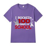 Youth Tops I Rocked 100 Days of School Guitar Music High School Students T-shirts