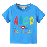 Toddler Kids Boys Tops Boy Back in Class Boy Students T-shirts