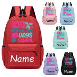 Primary School Bags Memaid Name Custom 100 Days Of School Schoolbags
