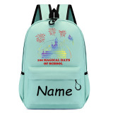 Primary School Pupil Bags Name Custom 100 Magical Days Cartoon Mouse Castle School Bags