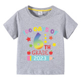 Toddler Kids Boys Tops Name Custom First Day of XXst Grade Boy Students T-shirts