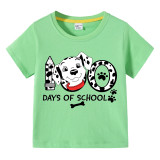 Toddler Kids Boys Tops 100 Days of School Dog Boy Students T-shirts