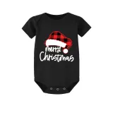 Christmas Matching Family Pajamas Luminous Glowing Christmas Hat Red Pajamas Set