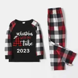 2023 Christmas Matching Family Pajamas Luminous Glowing Christmas with My Tube Red Pajamas Set