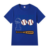 Youth Tops I Just Hit 100 Days of School Baseball Sports High School Students T-shirts